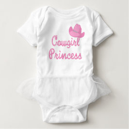 Camiseta De Bebé Princesa De Vaquera Textos Con Gorra