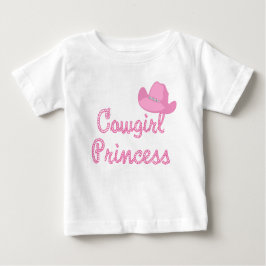 Camiseta De Bebé Princesa De Vaquera Textos Con Gorra