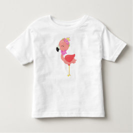 Camiseta De Bebé Princesa Flamingo, Flores, flamenco, corona