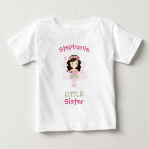 Camiseta De Bebé Princesa Hada del Bosque Hermana Menor