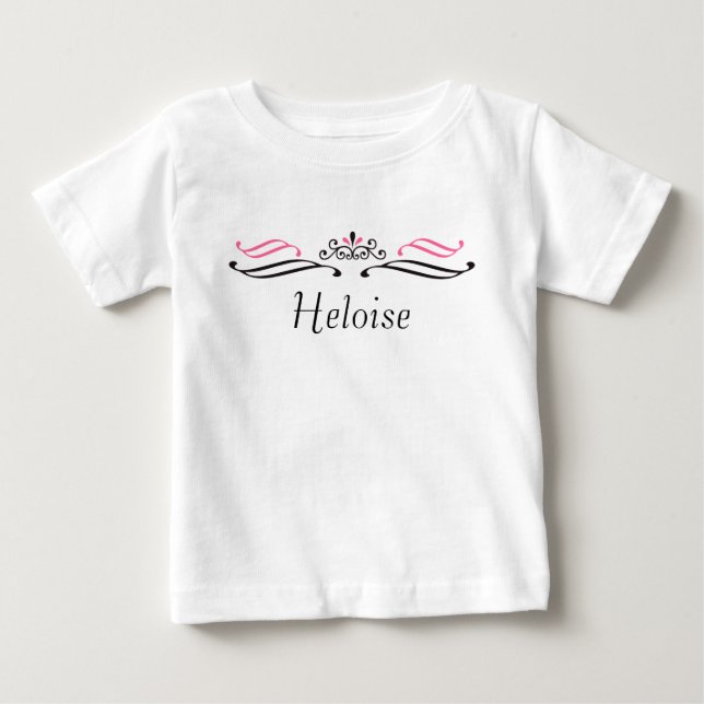Camiseta De Bebé Princesa Heloise / Concurso de belleza Tiara T-Shi (Anverso)