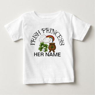 Camiseta De Bebé Princesa Irlandesa Shamrock Pot of Gold
