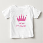 Camiseta De Bebé Princesa Latke - Princesa Hanukkah bebé judía<br><div class="desc">Princesa Latke - Princesa Hanukkah bebé judía</div>