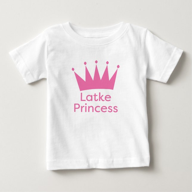 Camiseta De Bebé Princesa Latke - Princesa Hanukkah bebé judía (Anverso)
