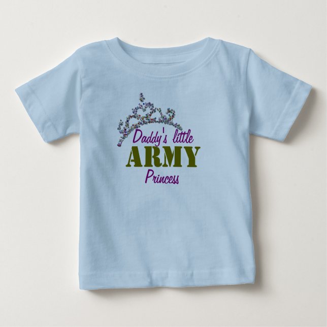 Camiseta De Bebé Princesa militar pequeña (Anverso)