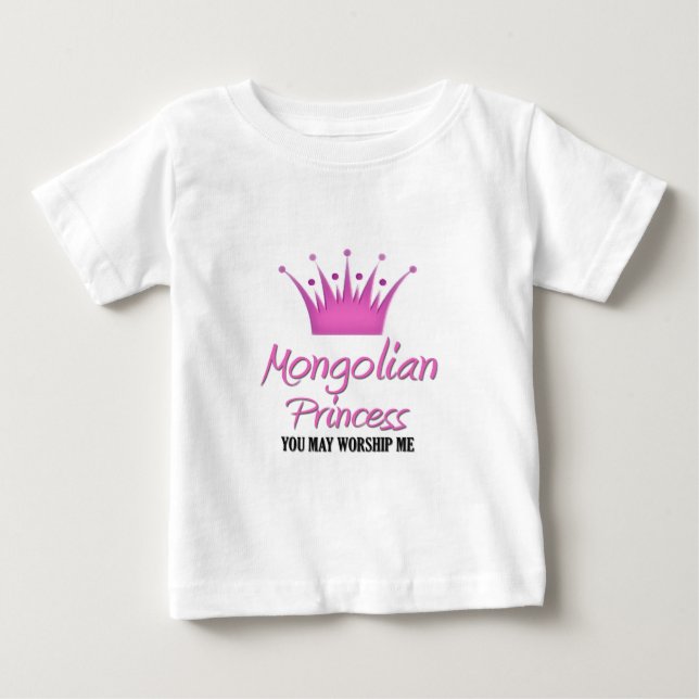 Camiseta De Bebé Princesa mongola (Anverso)