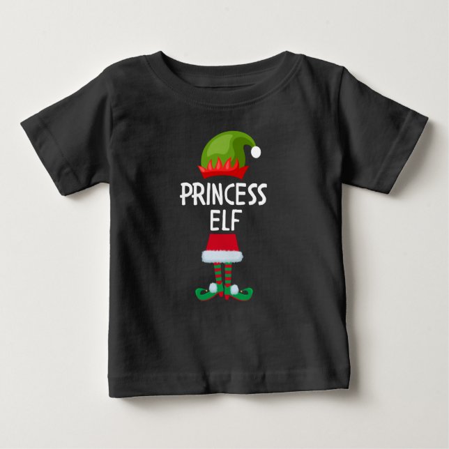 Camiseta De Bebé Princesa Navidades elfo lindos (Anverso)