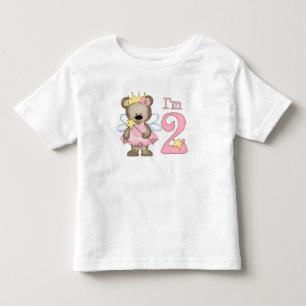 Camiseta De Bebé Princesa Oso Segundo Cumpleaños