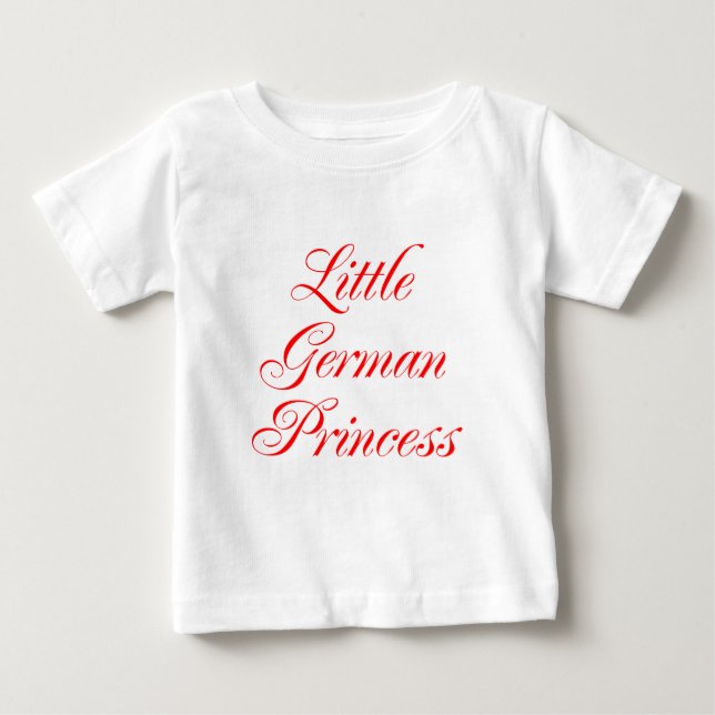 Camiseta De Bebé Princesa pequeña alemana (Anverso)