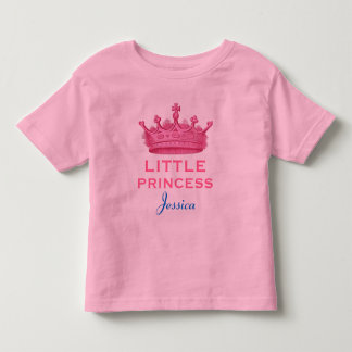 Camiseta De Bebé Princesa pequeña con corona rosa V16