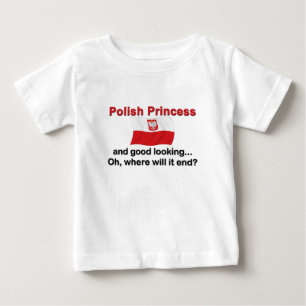 Camiseta De Bebé Princesa polaca apuesta