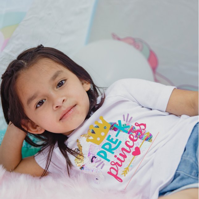 Camiseta De Bebé princesa pre-k, chica de preescolar divertido (Subido por el creador)