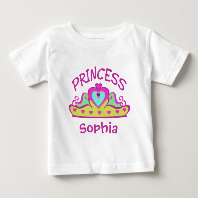 Camiseta De Bebé Princesa, Sophia (Anverso)