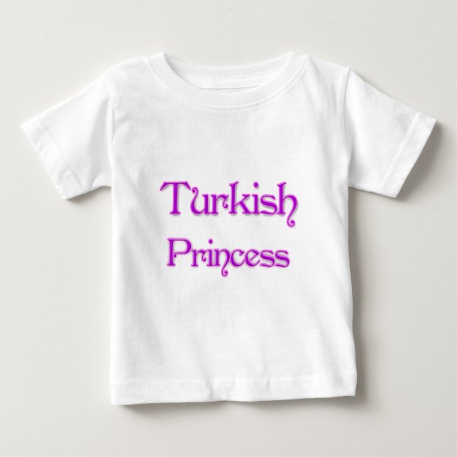 Camiseta De Bebé Princesa turca (Anverso)