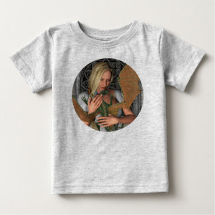 Camiseta De Bebé Princesa y Dragón
