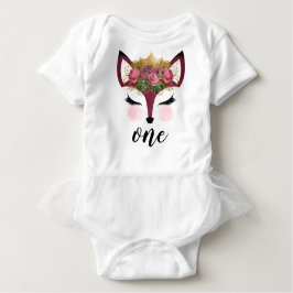Camiseta De Bebé Princesa Zorra de Rubor y Oro