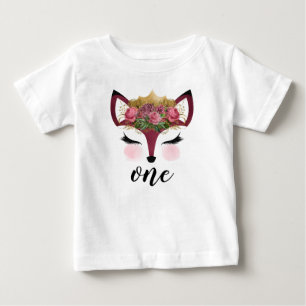 Camiseta De Bebé Princesa Zorra de Rubor y Oro