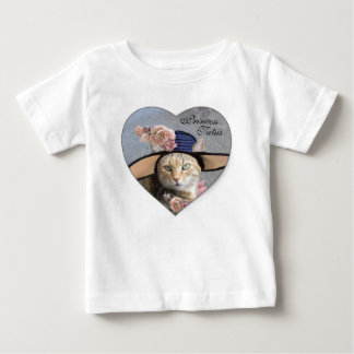 CAMISETA DE BEBÉ PRINCESO TATUS / GATO ELEGANTE, GRAN GORRA DIVA Y