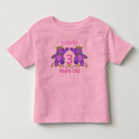 Princess Bears 3er cumpleaños nombre personalizado
