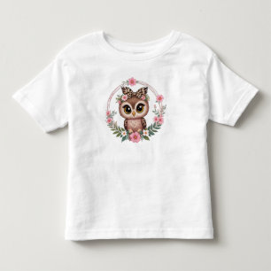 Camiseta De Bebé Princess Floral Owl