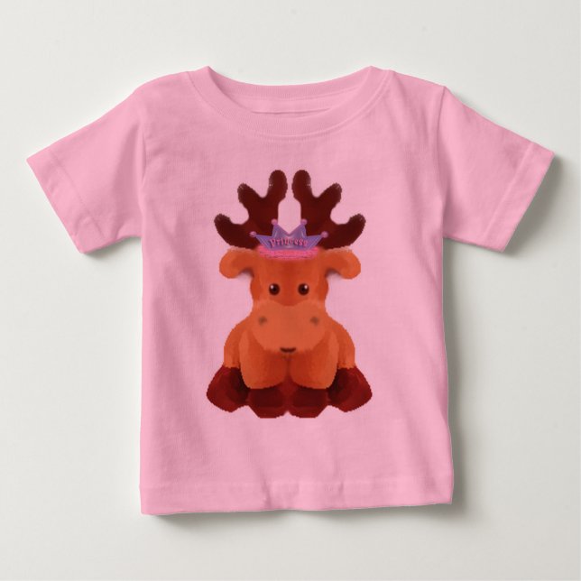Camiseta De Bebé princess moose (Anverso)