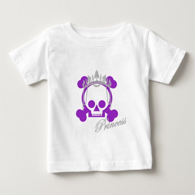 Camiseta De Bebé Princess Skull (Anverso)