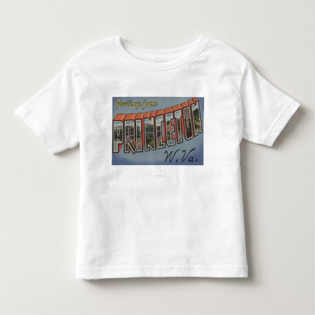 Camiseta De Bebé Princeton, Virginia Occidental - escenas grandes (Anverso)