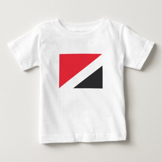 Camiseta De Bebé Principado de Bandera Marítima (Anverso)