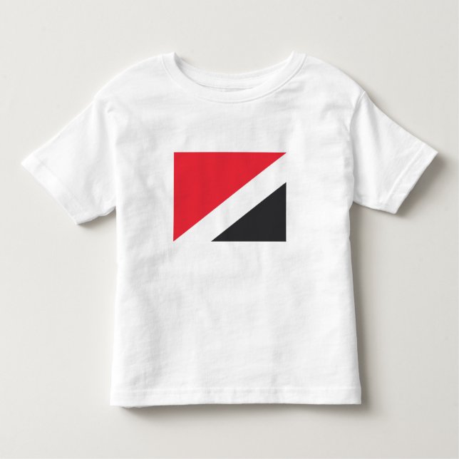 Camiseta De Bebé Principado de Bandera Marítima (Anverso)