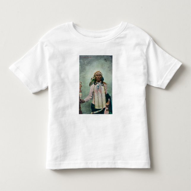 Camiseta De Bebé Principal retrato de la cola del hierro de Siux (Anverso)