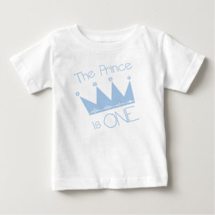Camiseta De Bebé Príncipe First Birthday