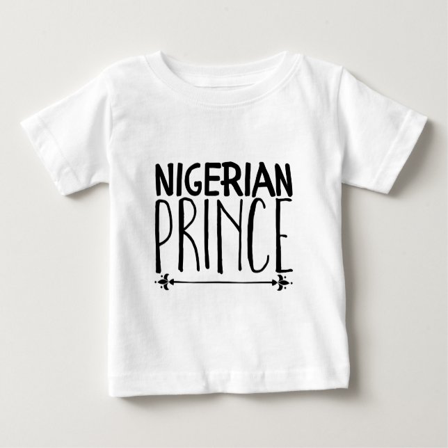 Camiseta De Bebé Príncipe nigeriano (Anverso)