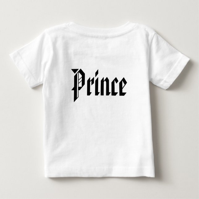 Camiseta De Bebé Príncipe T-Shirt (Reverso)