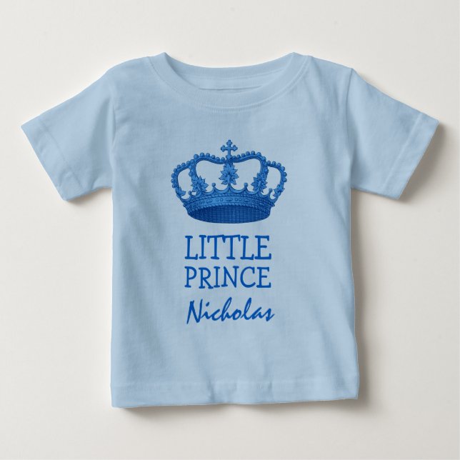 Camiseta De Bebé Principito con corona V25 (Anverso)