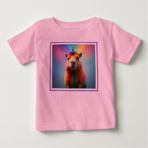 Camiseta De Bebé Prismhorn: El Capybaraicorn del Arcoíris