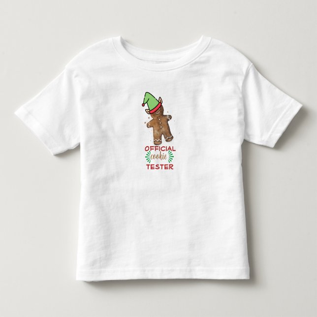 Camiseta de bebé "Probador Oficial de Galletas" (Anverso)