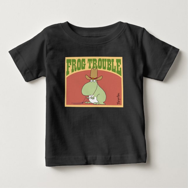 Camiseta De Bebé PROBLEMAS DE FROG por Sandra Boynton Official Appa (Anverso)