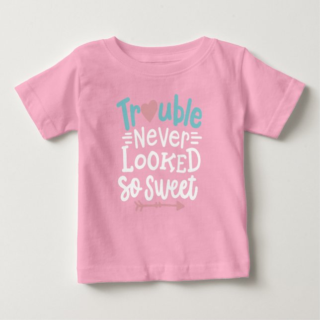 Camiseta De Bebé Problemas que nunca parecían tan dulces (Anverso)