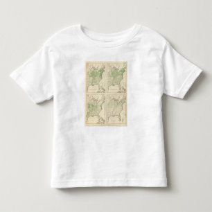 Camiseta De Bebé Producción de maíz y de lechería, litografía de
