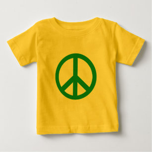 Camiseta De Bebé Productos verdes del signo de la paz