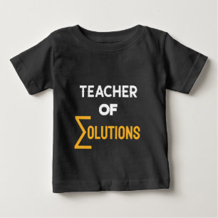 Camiseta De Bebé Profesora de Direcciones de Matemáticas de Álgebra