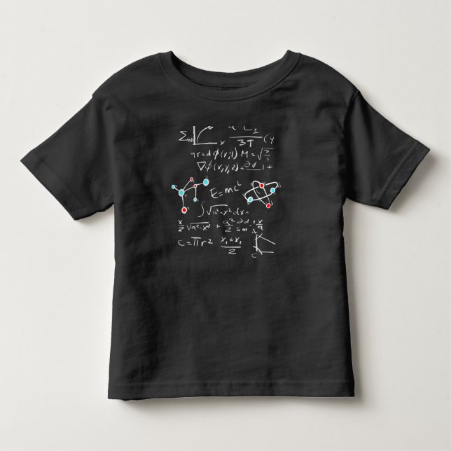 Camiseta De Bebé Profesores de Fórmula Física Átomos y Mol (Anverso)