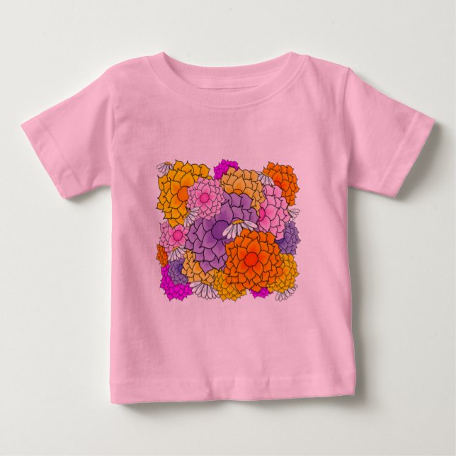 Camiseta De Bebé Profusión de la poesía (Anverso)