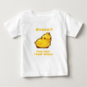 Camiseta De Bebé Programación Ducky de goma