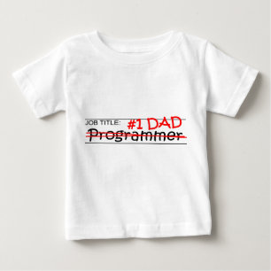 Camiseta De Bebé Programador del papá del trabajo
