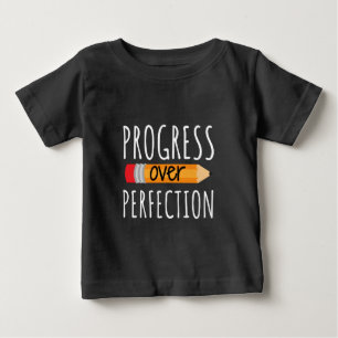 Camiseta De Bebé Progreso motivacional sobre percepción