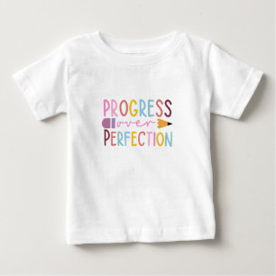 Camiseta De Bebé Progreso sobre el arte de la perfección