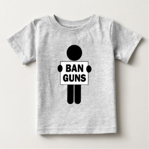 Camiseta De Bebé Prohibir las armas