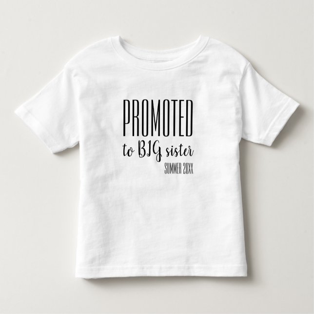 Camiseta De Bebé Promoción a la invitación de embarazo de hermanas  (Anverso)