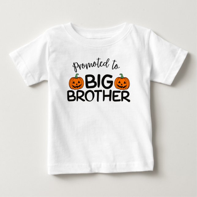 Camiseta De Bebé Promocionado a la Calabaza de Halloween del Gran H (Anverso)
